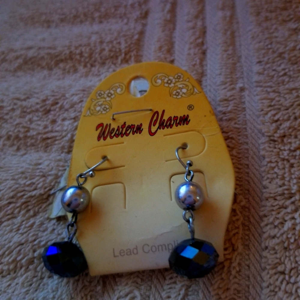 Western dangle drop earrings